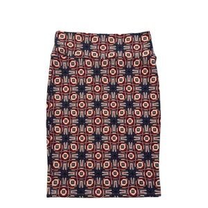 Lula Roe Multicolored Printed Skirt
